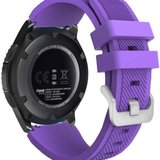 Curea ceas Smartwatch Samsung Galaxy Watch 46mm, Samsung Watch Gear S3, iUni 22 mm Silicon Purple